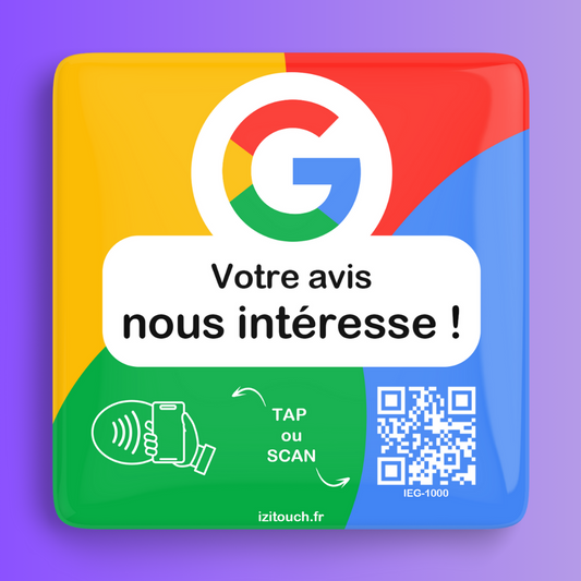 Plaque NFC Avis Google