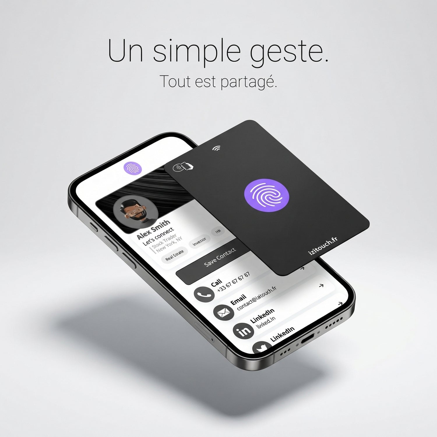 Carte de visite NFC - Classique