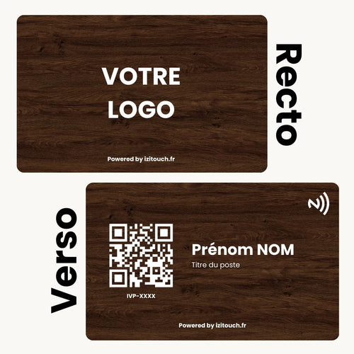 Carte de visite NFC - Bois