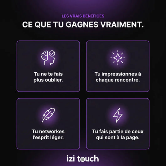 Carte de visite NFC en métal - izi.metal