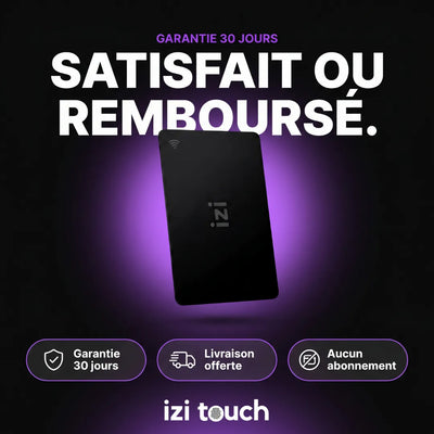 Carte de visite NFC en métal - izi.metal