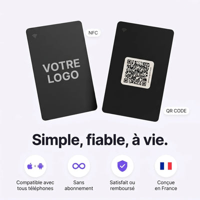 Carte de visite NFC personnalisable · izi.card.custom