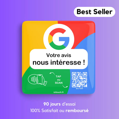 Plaque NFC Avis Google