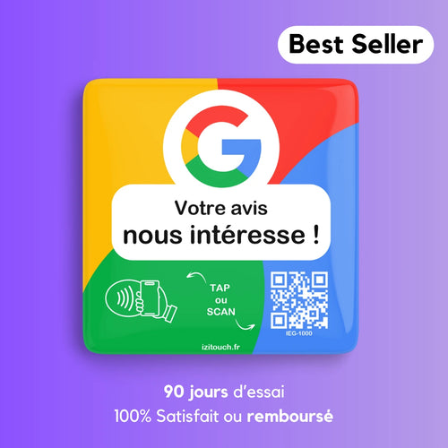Plaque NFC Avis Google