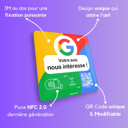 Plaque NFC Avis Google