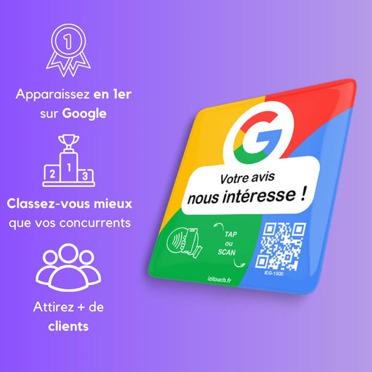 Plaque NFC Avis Google