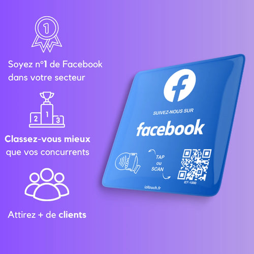 Plaque NFC Facebook