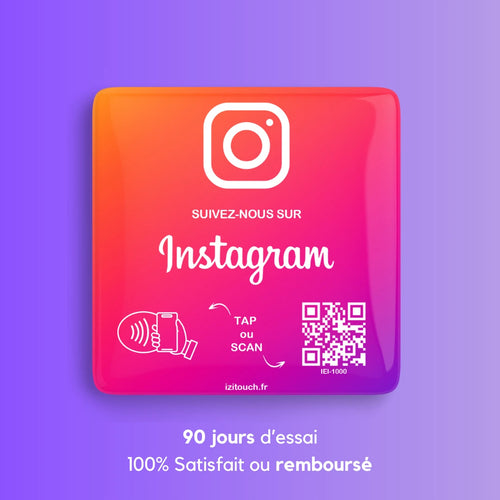 Plaque NFC Instagram