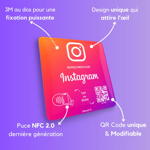 Plaque NFC Instagram