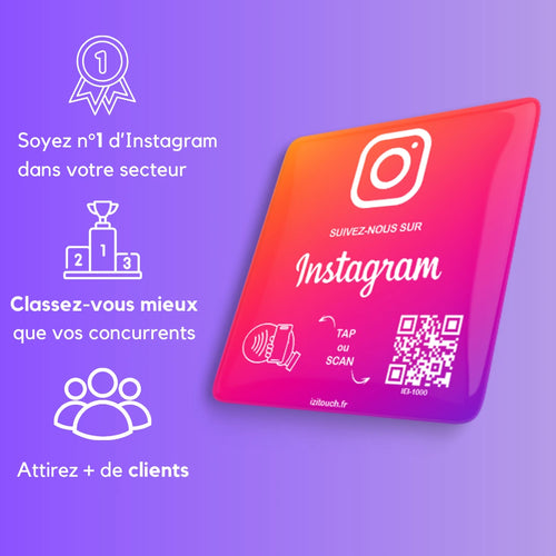 Plaque NFC Instagram
