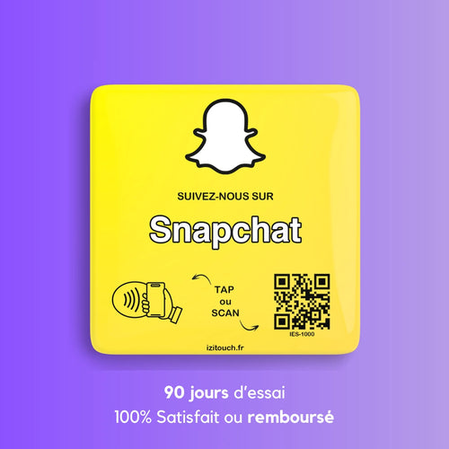 Plaque NFC Snapchat