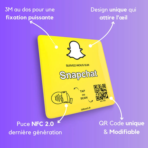 Plaque NFC Snapchat