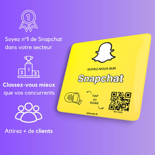 Plaque NFC Snapchat