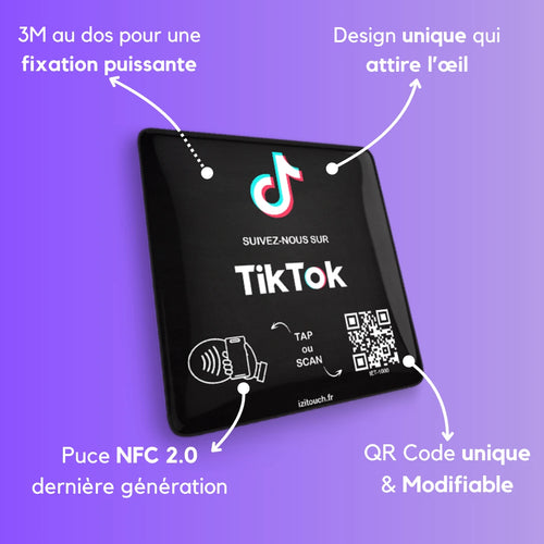 Plaque NFC Tiktok